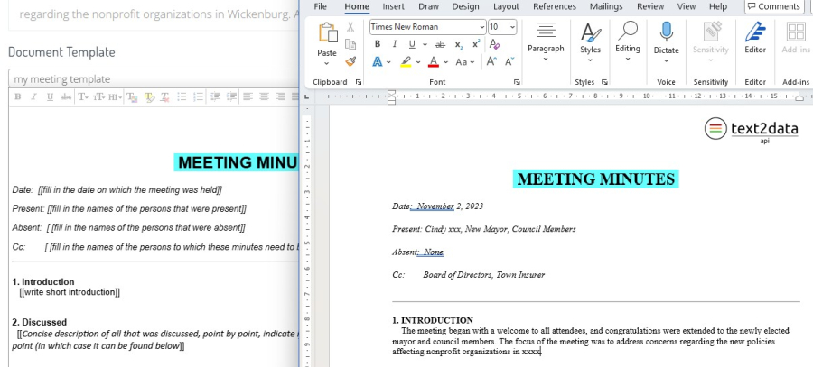 AI document generated