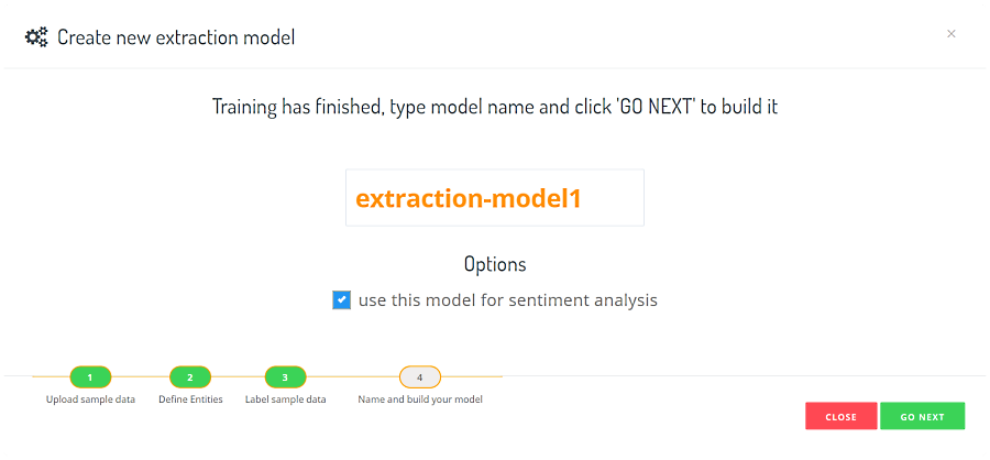 custom model build parameters