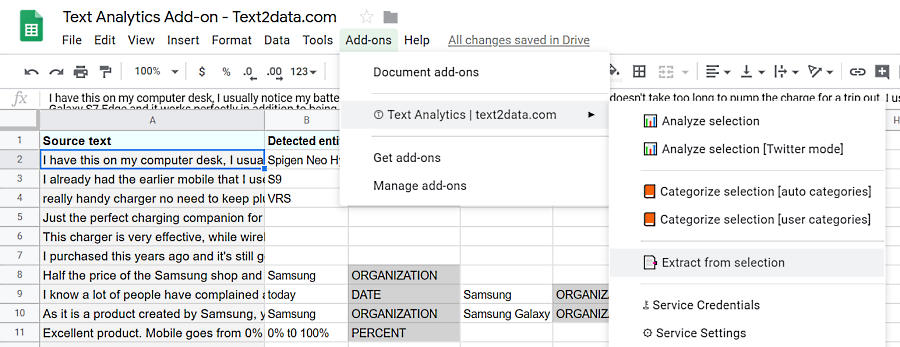 google-sheets-add-on menu