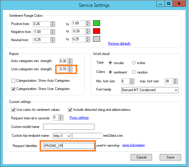 text2data request identifier